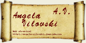 Angela Vilovski vizit kartica